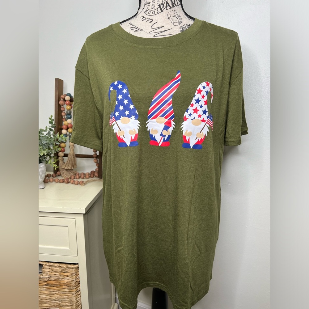 Brand New-Gnome 4th of July Top